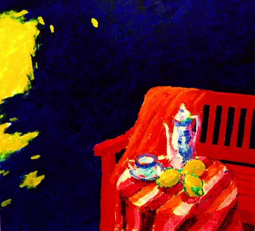 Fotograf: Leif Mosevang
Værk  titel: Tre citroner 
Værk  type: Maleri 
Materiale: Olie på lærred 
Størrelse: 100x110 cm 
Færdiggjort: 1994 