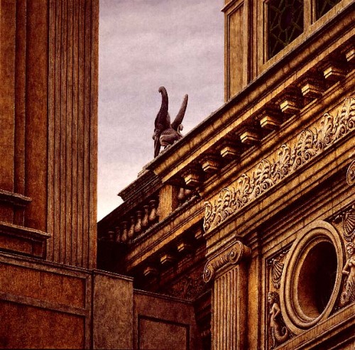 Fotograf: Eget foto
Værk  titel: Sfinx 
Værk  type: Maleri 
Materiale: Olie på lærred 
Størrelse: 110 x 110 cm 
Færdiggjort: 1993 