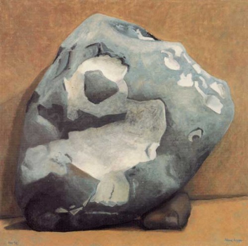 Fotograf: Eget foto
Værk  titel: Fugl i sten 
Værk  type: Maleri 
Materiale: Olie på lærred 
Størrelse: 130 x 130 cm 
Færdiggjort: 1998 