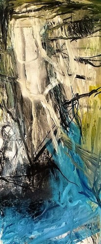 I find inspiration for my paintings in the nature. The key words for my work are energy, presence and movement.
120 x 50 cm