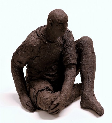 Sculpture made of clay - 22 cm high