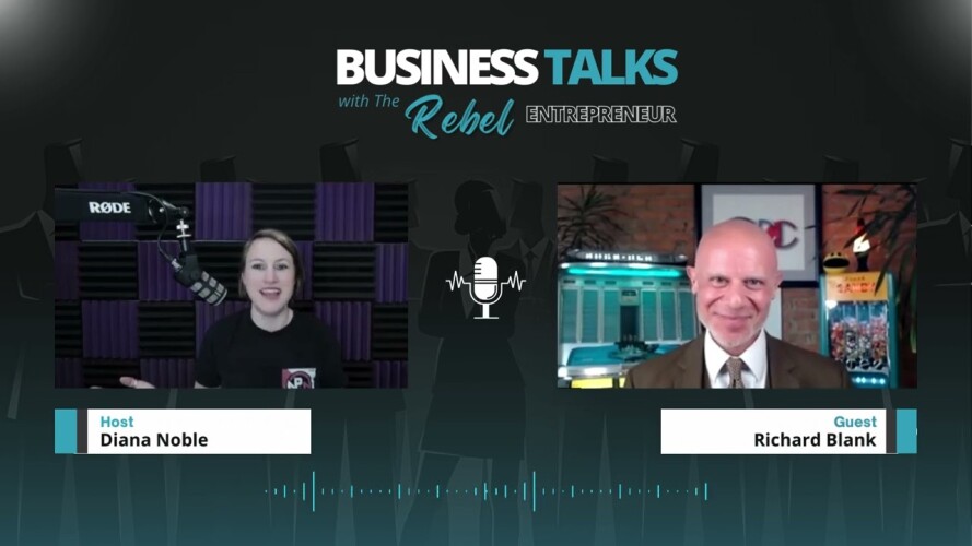 Business talks with the rebel entrepreneur podcast B2B trainer guest Richard Blank