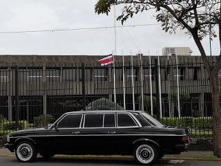 Presidential Palace of the Republic of Costa Rica. MERCEDES 300D LIMOUSINE SERVICE