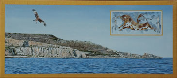 Kalypsos &oslash;, Gozo. Gozo, The island of Kalypsos</div>( 90 x 40 cm)&nbsp;</div>