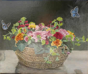 Kirstens Blomsterkurv</div>(38 x 46&nbsp; cm)</div>